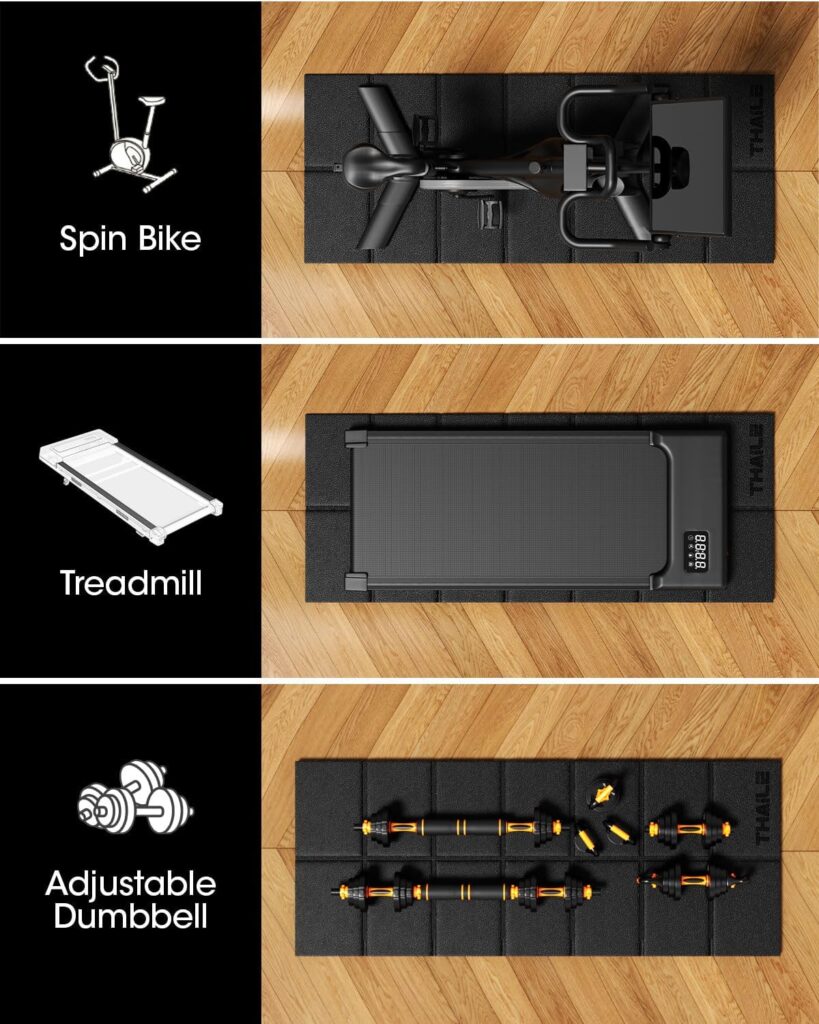 Treadmill Walking Pad Mat for Carpet & Hardwood Floors