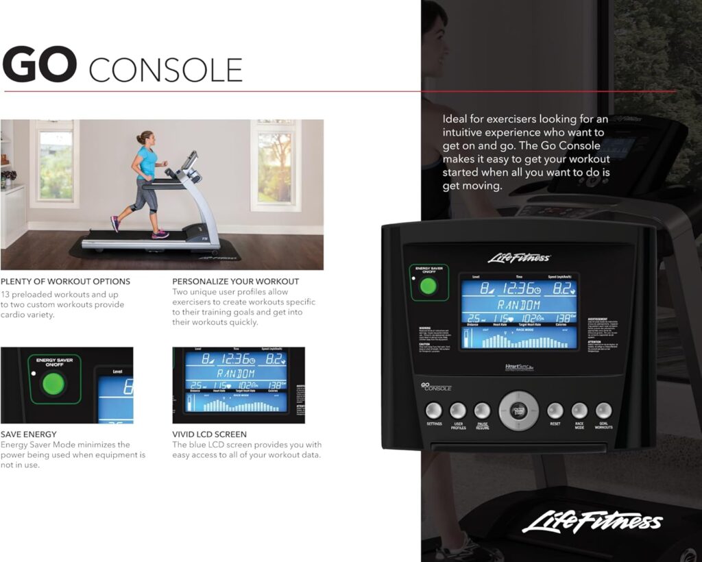 best high end treadmills go console