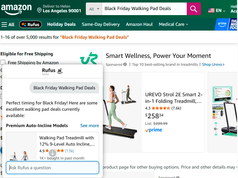 Black friday walking pad deals on Amazon 2025