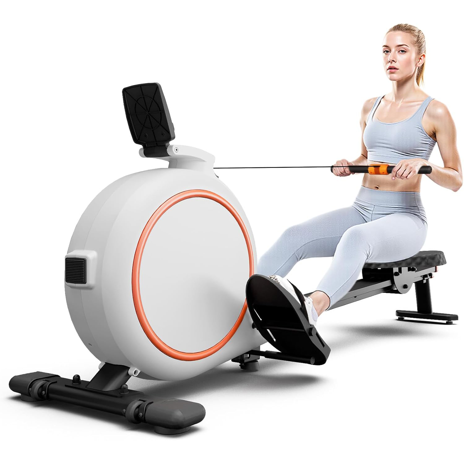 Lacuffy 2025 Upgraded Magnetic Rowing Machine, 32 Resistance Levels, 300 lbs Capacity