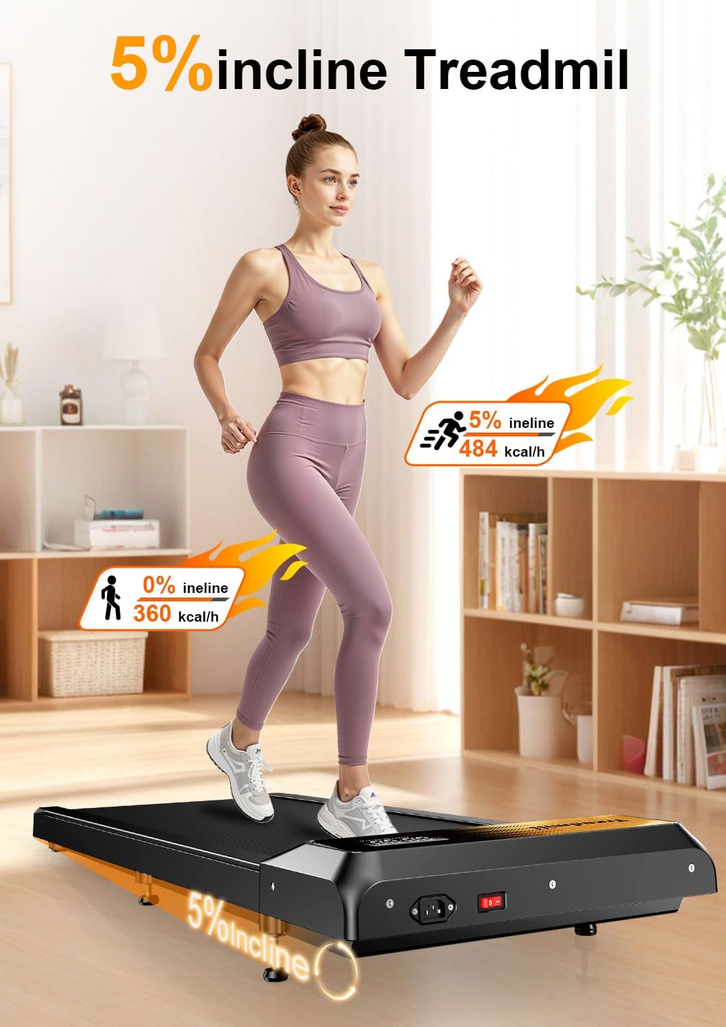 Gkyet Walking Treadmill Pad with Incline